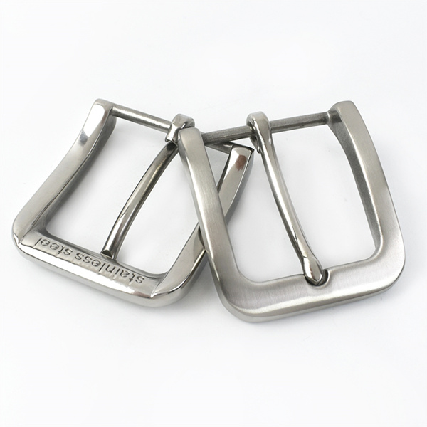 MeeTee AP012 40mm Men's Business Stainless Steel Leather Belt Pin Buckles